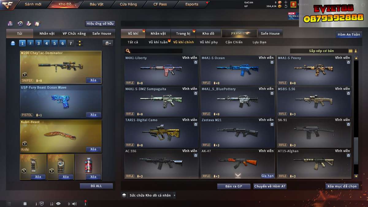 shop acc cf uy tin gia re
